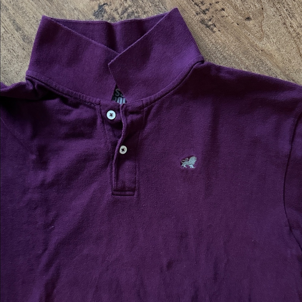 Men's Purple Polo Shirt size xl vintage - Picture 3 of 3